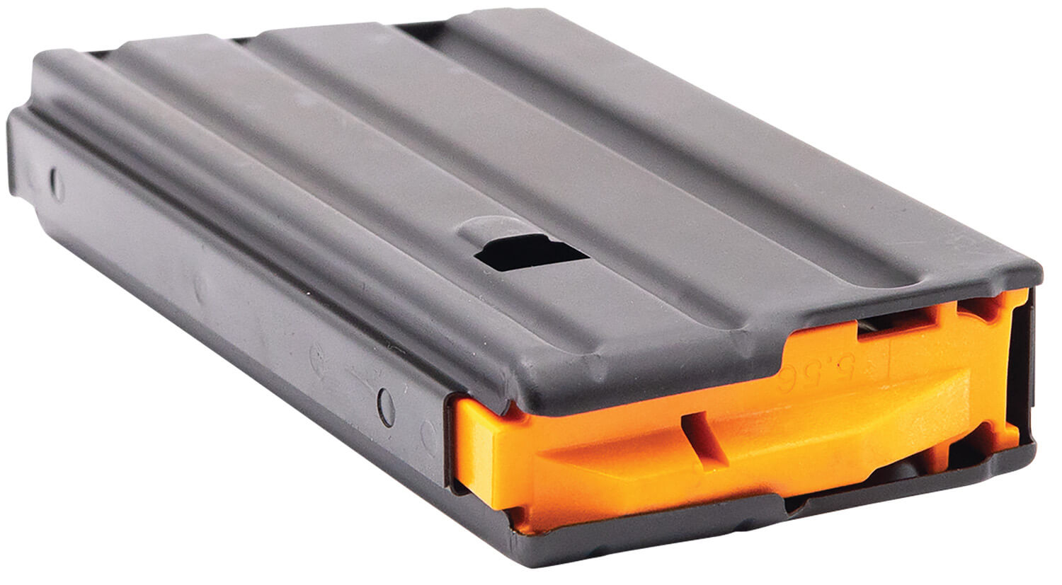 DuraMag 2023041178CPD SS 20rd 223 Rem/300 Blackout/5.56x45mm NATO for AR-15 Black w/Orange Follower - Image 3