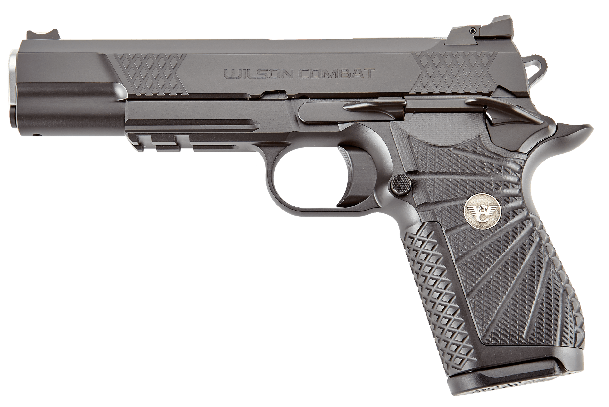 Wilson Combat ACPSOM45 ACP Commander 45 ACP 8+1 4.25" Stainless Match Grade Barrel Black Serrated Carbon Steel Slide Black Armor-Tuff Carbon Steel Frame w/Beavertail Black G10 Eagle Claw Grip Ambidextrous
