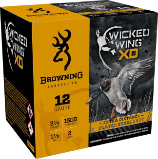 Browning Ammo B193411242 Wicked Wing XD  12Gauge 3.50" 1 1/2oz 2Shot 25rd Box
