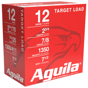 Aguila 1CHB1250 Target Load Competition 12Gauge 2.75" 7/8oz 7.5Shot 25rd Box
