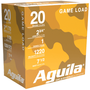 Aguila 1CHB2007 Birdshot High Velocity 20Gauge 2.75" 1oz 7.5Shot 25rd Box