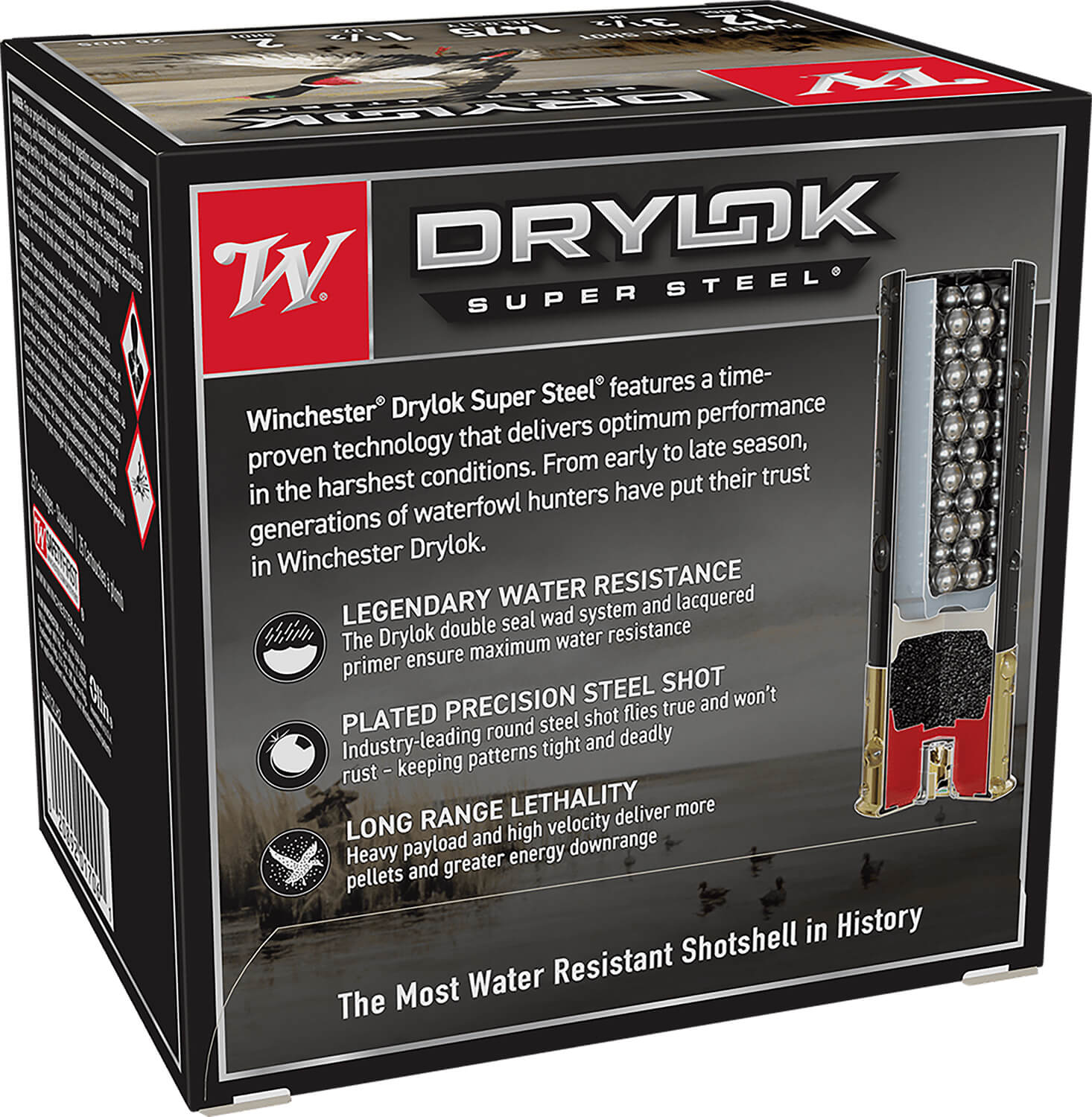 Winchester Ammo SSH12LH2 Drylok Super Steel High Velocity 12 Gauge 3.50" 1 1/2 oz 2 Shot 25rd Box - Image 2