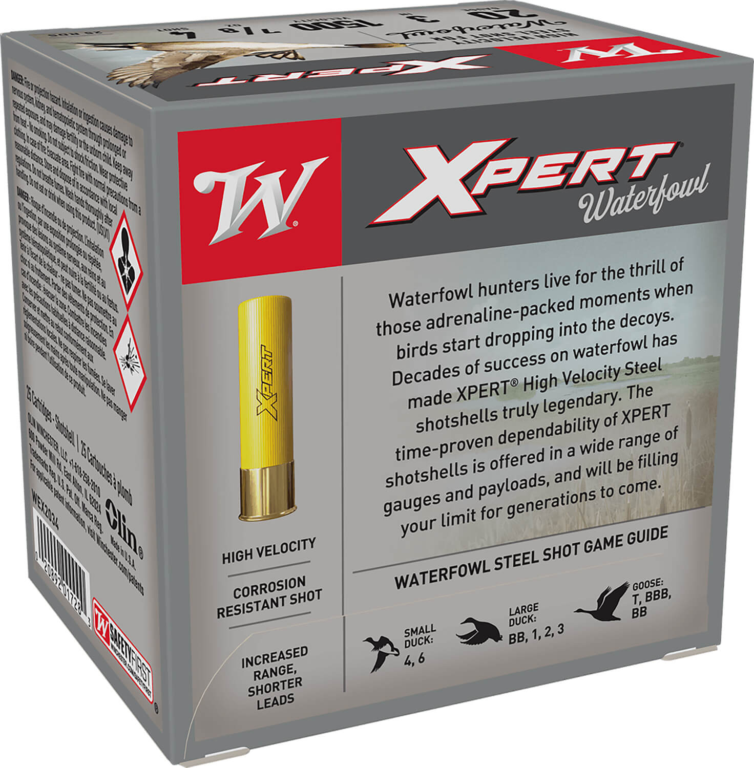 Winchester Ammo WEX2034 Super X Xpert High Velocity 20 Gauge 3" 7/8 oz 4 Shot 25rd Box - Image 2