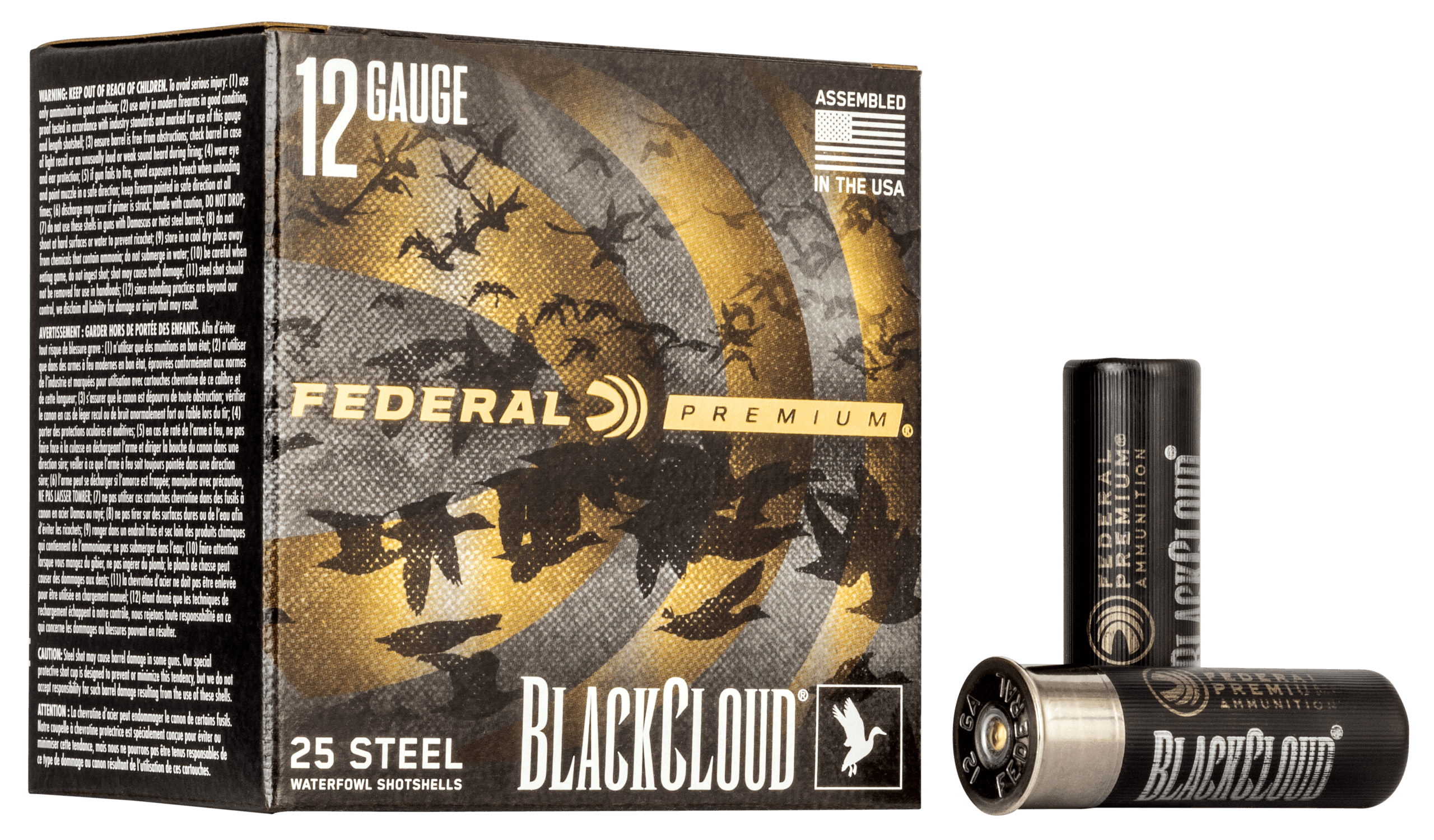 Federal PWBX142BB Black Cloud FS 12Gauge 3" 1 1/4oz BBShot 25rd Box
