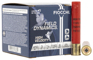 Fiocchi 410HV6 Field Dynamics High Velocity 410Gauge 3" 11/16oz 6Shot 25rd Box