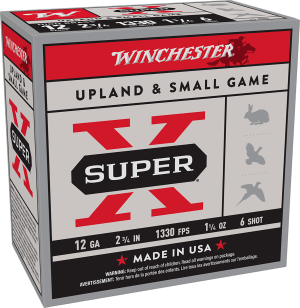Winchester Ammo X126 Super X Game Load High Brass 12 Gauge 2.75" 1 1/4 oz 6 Shot 25 Bx