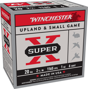 Winchester Ammo XU20H6 Super X Heavy Game Load 20 Gauge 2.75" 1 oz 6 Shot 25rd Box