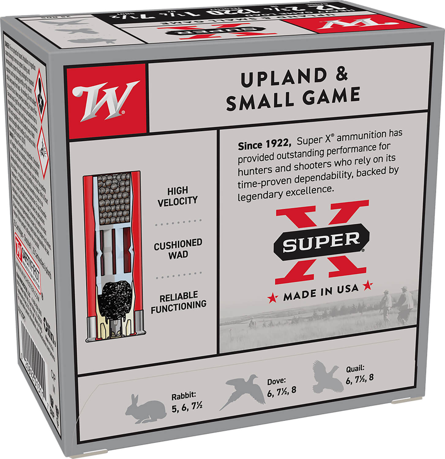 Winchester Ammo XU12SP7 Super X Heavy Game Load 12 Gauge 2.75" 1 1/4 oz 7.5 Shot 25rd Box - Image 2