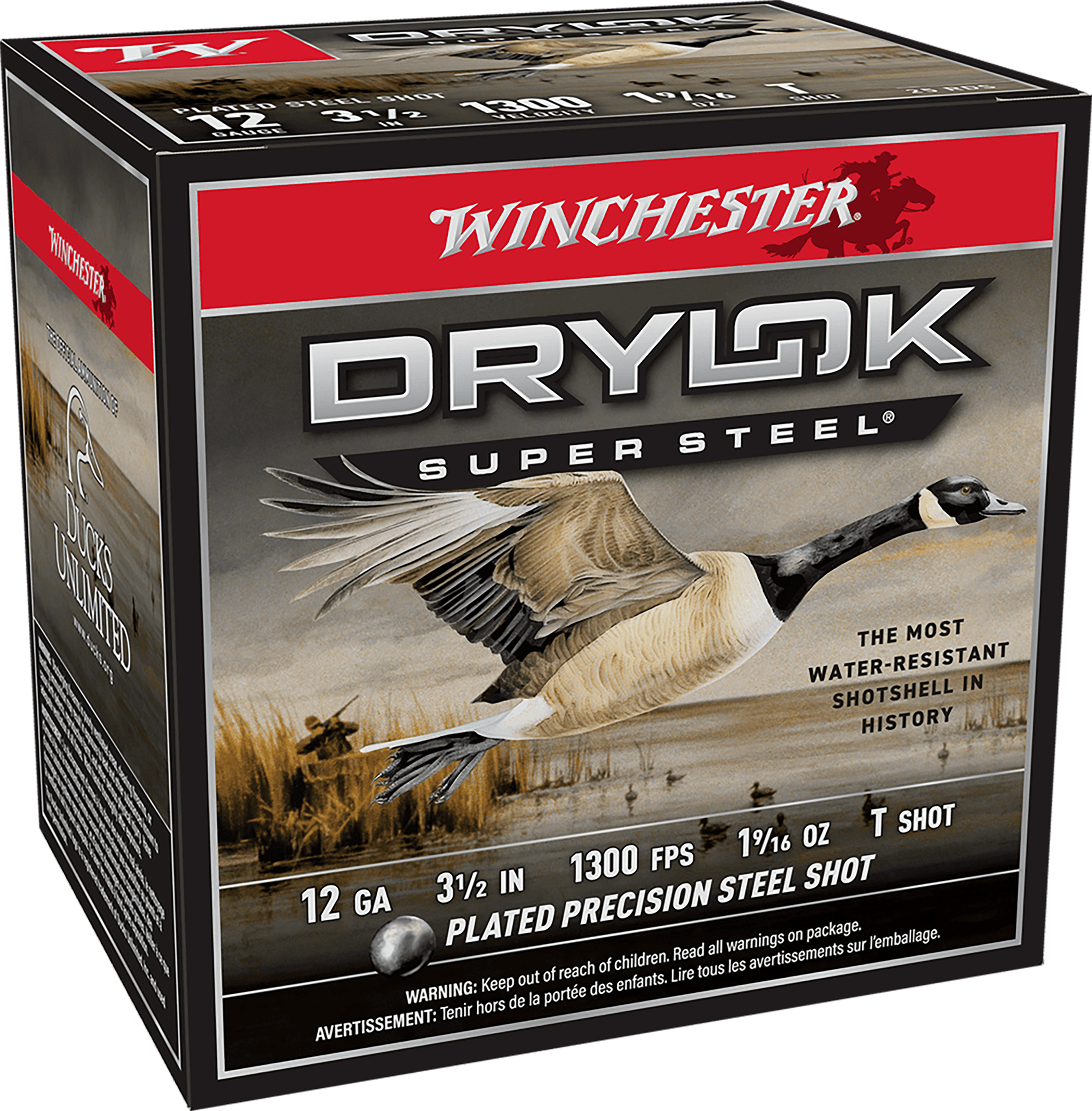 Winchester Ammo XSC12LT Drylok Super Steel Magnum 12 Gauge 3.50" 1 9/16 oz T Shot 25rd Box
