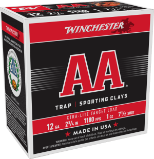 Winchester Ammo AAL127 AA Xtra-Lite 12 Gauge 2.75" 1 oz 7.5 Shot 25rd Box