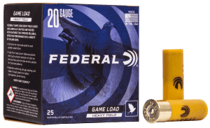Federal H2028 Game-Shok Heavy Field 20Gauge 2.75" 1oz 8Shot 25rd Box