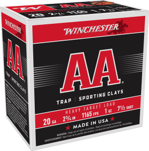 Winchester Ammo AAH207 AA Heavy 20 Gauge 2.75" 1 oz 7.5 Shot 25rd Box