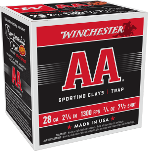 Winchester Ammo AASC287 AA Super Sport Sporting Clay 28 Gauge 2.75" 3/4 oz 7.5 Shot 25rd Box