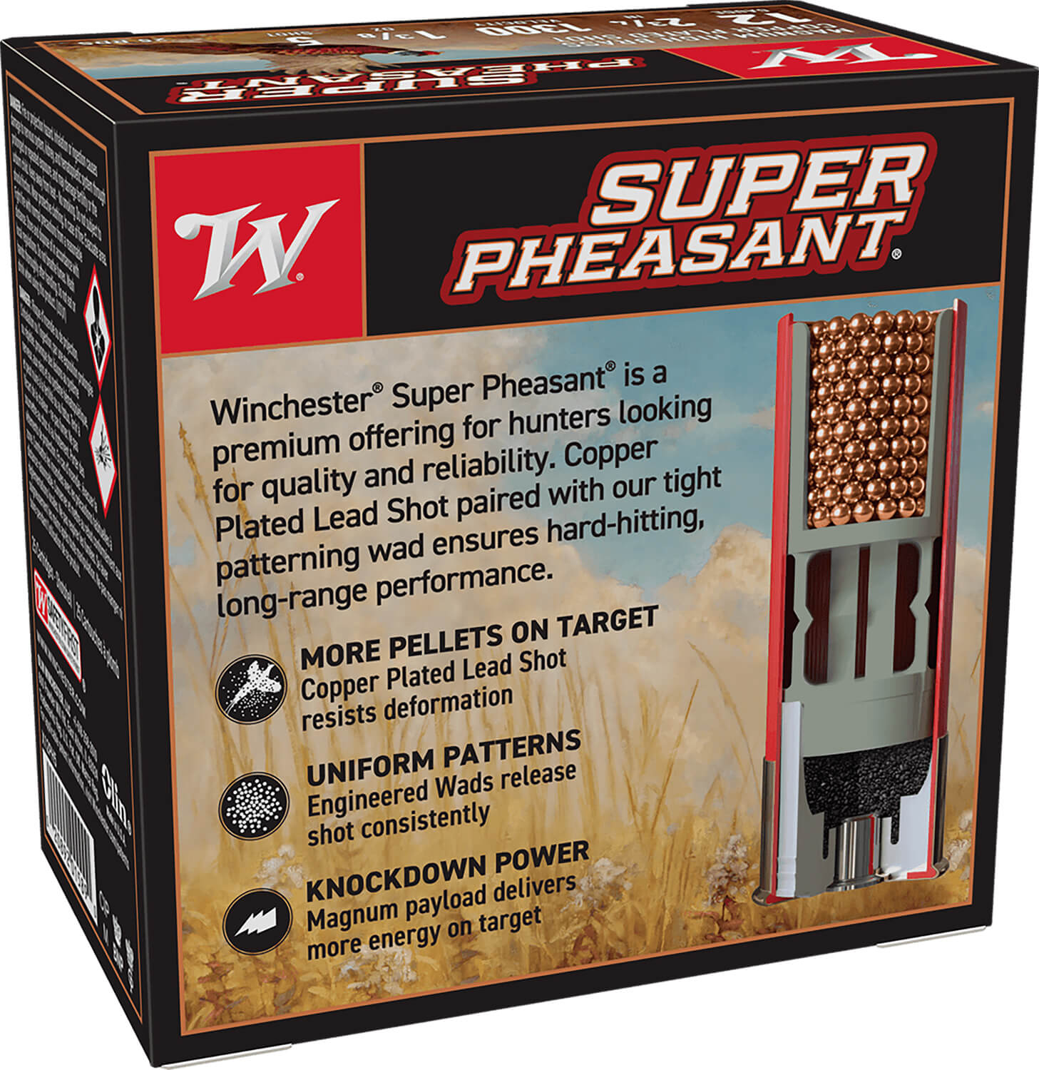 Winchester Ammo X12PH5 Super Pheasant Magnum High 12 Gauge 2.75" 1 3/8 oz 5 Shot 25 Bx - Image 2