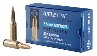 PPU PP6GF Standard Rifle  6.5 Grendel 110 gr Full Metal Jacket Boat Tail 20rd Box