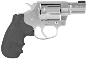 Colt Mfg COBRASB2BB Cobra 38 Special 6 Shot 2" Brushed Stainless Steel Barrel & Cylinder Matte Stainless Frame Black Hogue Rubber w/Finger Grooves Grip