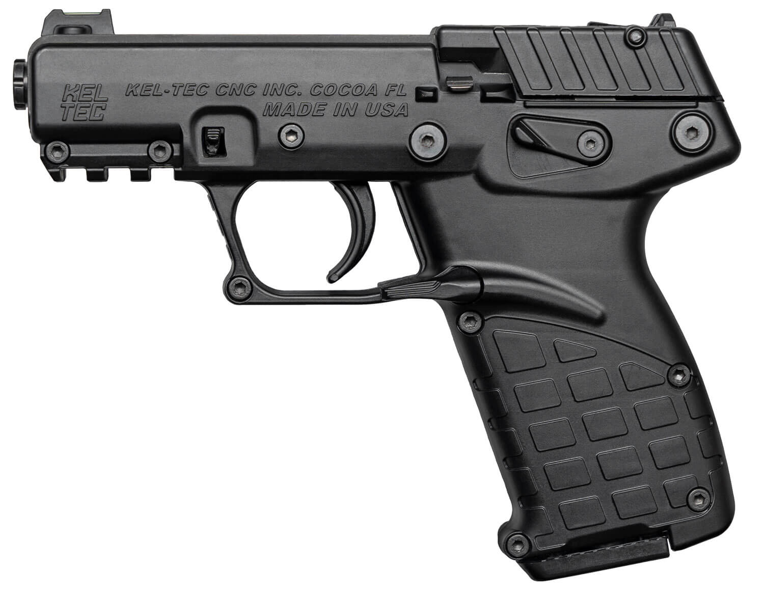 Kel-Tec P17BLK P17 Compact Frame 22 LR 16+1 3.80" Black Steel Threaded Barrel Black Serrated Slide Black Polymer Frame w/Picatinny Rail Black GRN Grip Lever Safety Ambidextrous - Image 2