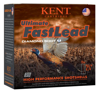 Kent Cartridge K122UFL404 Ultimate Fast Lead 12 Gauge 2.75" 1 3/8 oz 4 Shot 25rd Box