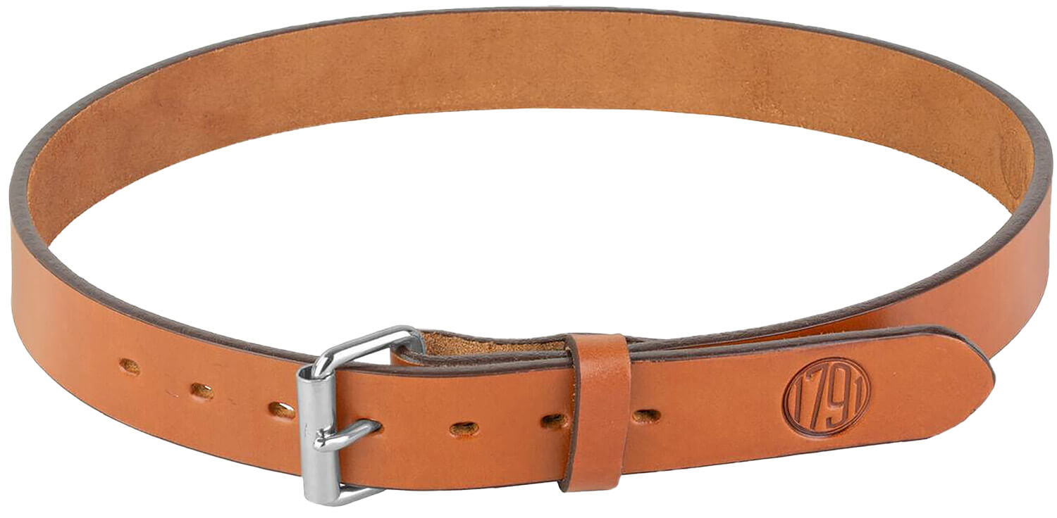 1791 Gunleather BLT013236CBRA 01 Gun Belt Classic Brown Leather 32/36 1.50" Wide Buckle Closure - Image 2