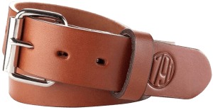 1791 Gunleather BLT013842CBRA 01 Gun Belt Classic Brown Leather 38/42 1.50" Wide Buckle Closure