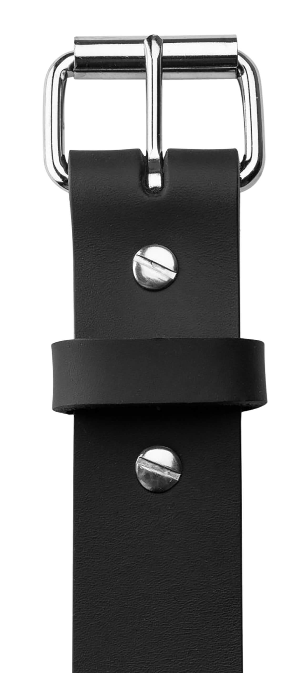 1791 Gunleather BLT014852SBLA 01 Gun Belt Stealth Black Leather 48/52 1.50" Wide Buckle Closure - Image 3