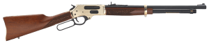 Henry H024410 Side Gate 410 Gauge with 19.80" Blued Barrel 2.5" Chamber 5+1 Capacity Polished Brass Metal Finish & American Walnut Stock Right Hand (Full Size)