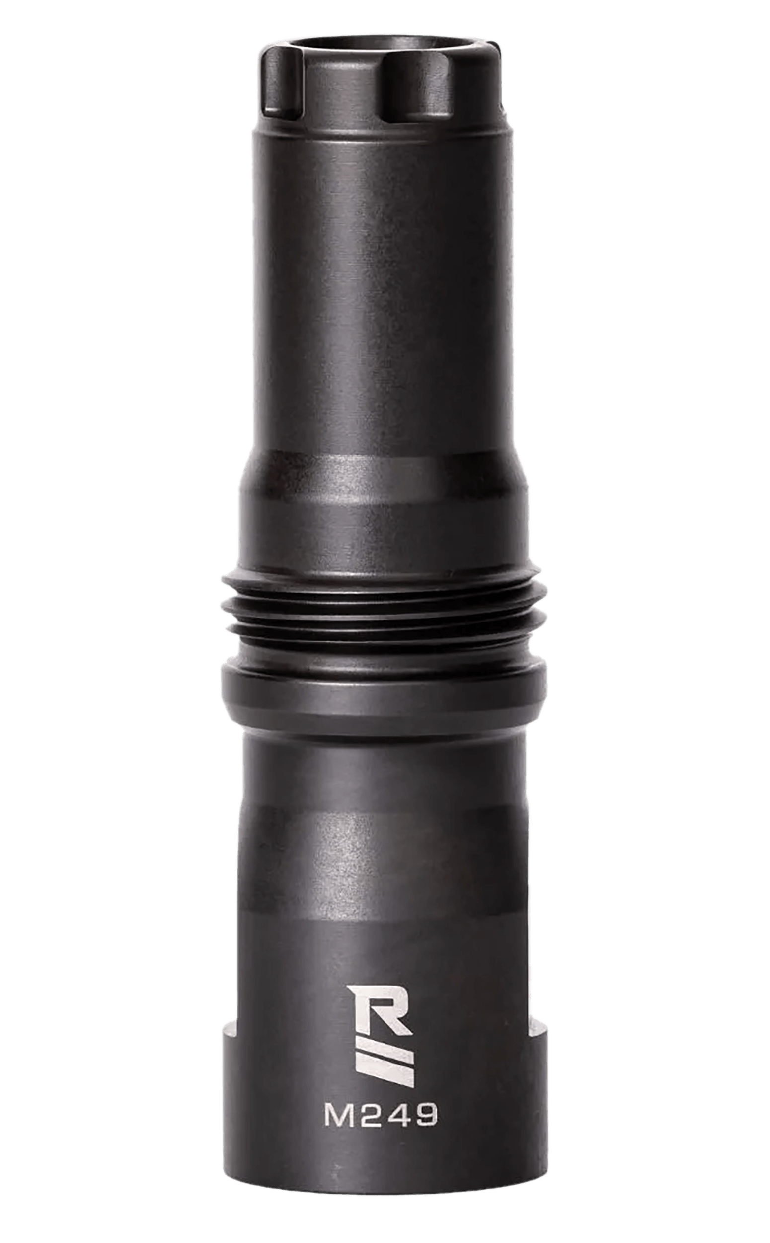 Rugged Suppressor MD001 M249 Muzzle Device Black with 9/16x24 LH Threads & Dual Taper Locking System for Surge762 Razor762 & Micro30 Suppressors