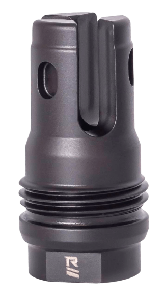 Rugged Suppressor FH001 R3 Flash Mitigation System Black with 1/2"-28 tpi Threads & 1.90" OAL for 5.56x45mm NATO Radiant762  Surge762  Razor762 & Micro30 Suppressors