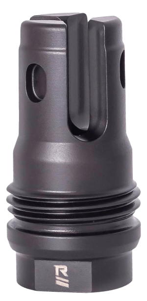 Rugged Suppressor FH014 R3 Flash Mitigation System Black with 9/16x24 LH Threads & 2.13" OAL for 7.62mm Radiant762 Surge762 Razor762 & Micro30 Suppressors