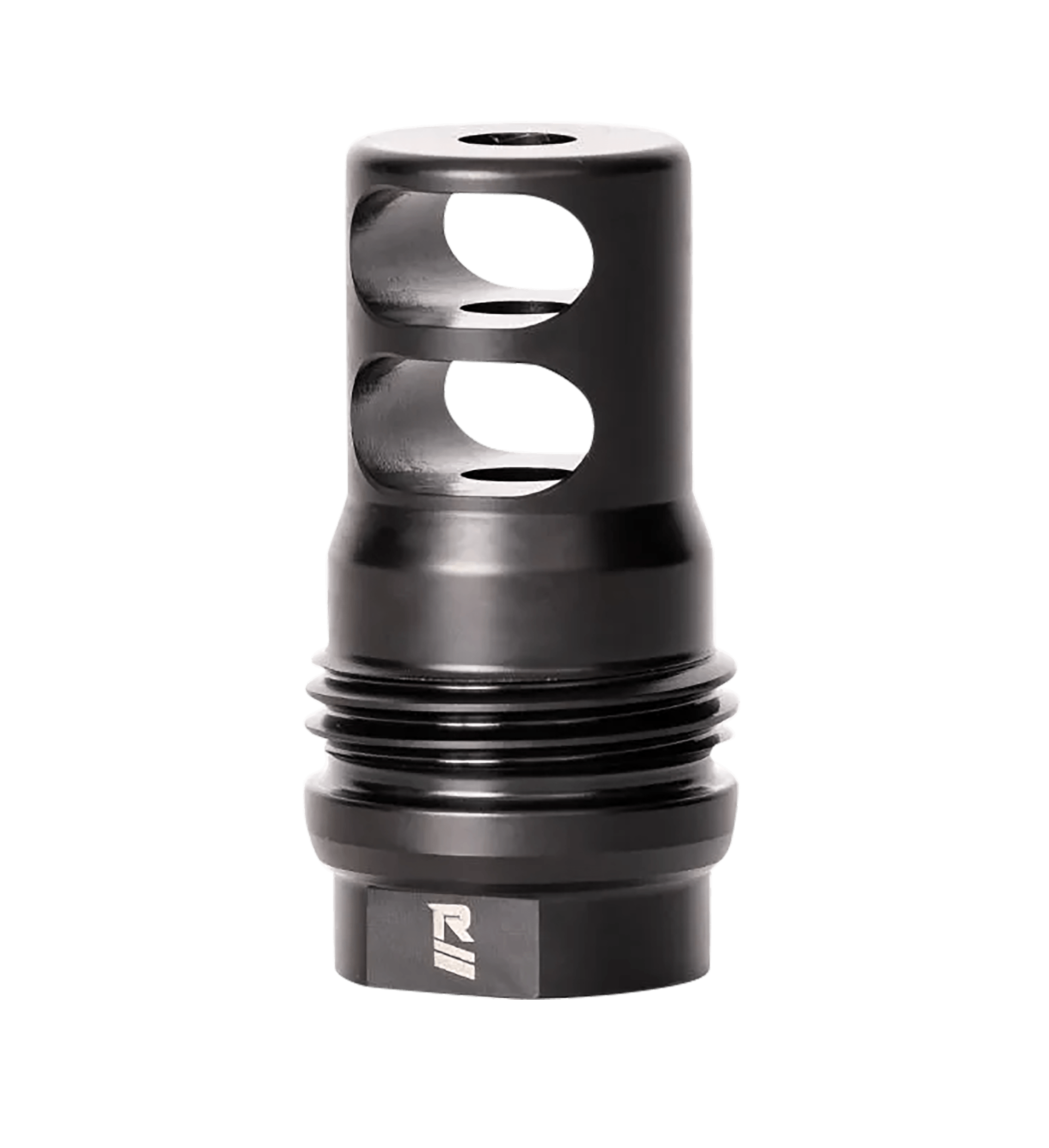 Rugged Suppressor MB010 2 Port Brake Black for 1/2"-28 tpi Threads & 2.16" OAL for 5.56x45mm NATO Radiant762 Surge762 Razor762 & Micro30 Suppressors