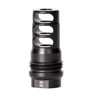 Rugged Suppressor MB011 3 Port Brake Black with 1/2"-28 tpi Threads & 2.16" OAL for 5.56x45mm NATO Radiant762 Surge762 Razor762 & Micro30 Suppressors