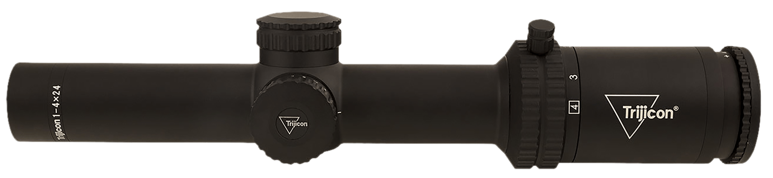 Trijicon 2900011 Credo Matte Black 1-4x24mm 30mm Tube LED Illuminated Red MRAD Ranging Reticle