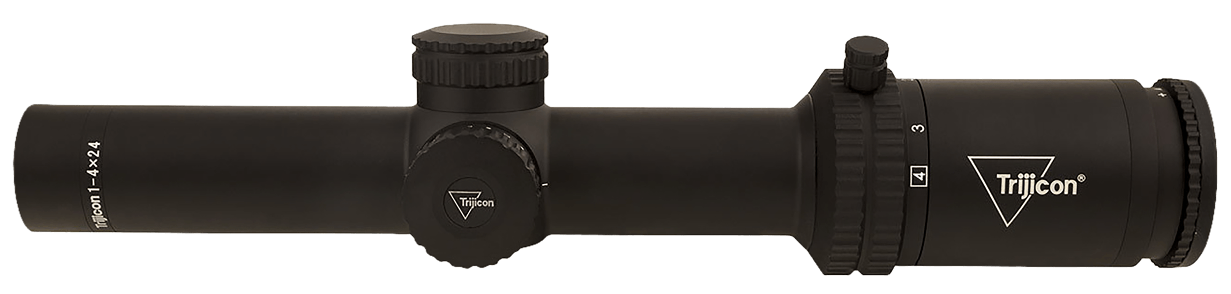 Trijicon 2900012 Credo Matte Black 1-4x24mm 30mm Tube LED Illuminated Green MRAD Ranging Reticle
