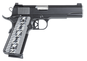 Dan Wesson 01823 Valor  45 ACP 8+1 5" Stainless Steel Barrel  Black Duty Serrated Stainless Steel Slide & Frame w/Picatinny Rail & Beavertail  Gray G10 Grip  Ambidextrous
