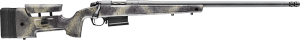Bergara Rifles B14S382 B-14 Wilderness HMR 6.5 Creedmoor 5+1 24" Threaded Sniper Gray Cerakote Barrel/Rec Adj. SoftTouch Woodland Camo Stock with Mini-Chassis Omni Muzzle Brake