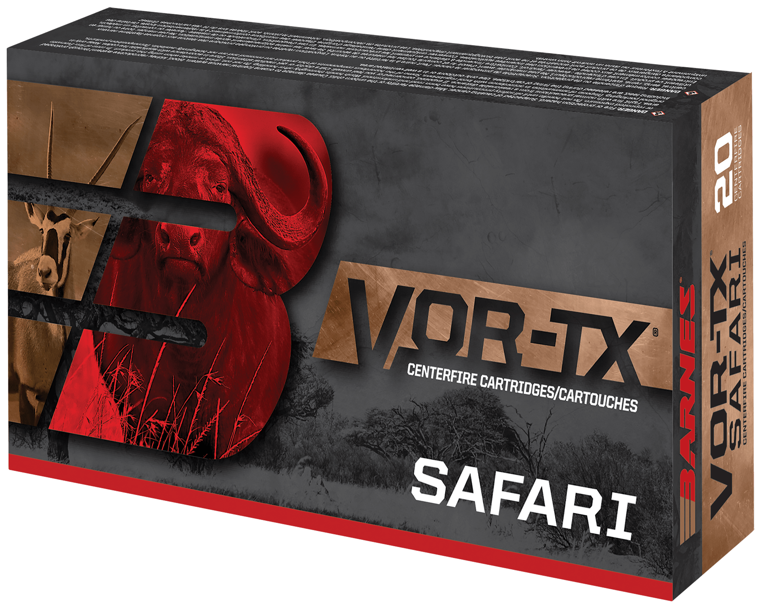 Barnes Bullets 22018 VOR-TX Centerfire Rifle 416 Rem Mag 400 gr Round Nose Banded Solid 20rd Box