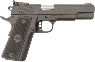 Rock Island 56922 TCM Standard FS 22 TCM Caliber with 5" Barrel 17+1 Capacity Overall Black Parkerized Finish Steel Beavertail Frame Serrated Slide & Black Polymer Grip