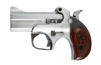 Bond Arms BAC2K Century 2000 38 Special/357 Mag 2rd 3.50" Stainless Steel Double Barrel & Frame  Auto Extractor & Rebounding Hammer  Blade Front/Fixed Rear Sights  Rosewood Grip  Manual Safety