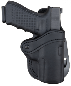 1791 Gunleather ORPDH24SSBLR BH2.4S Optic Ready OWB 2.4S Stealth Black Leather Paddle Fits FN 509/HK VP9SK