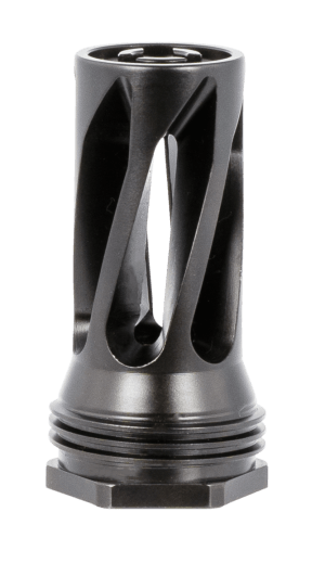 Huxwrx 1677 QD 556 Flash Hider Black with 1/2"-28 tpi Threads 2.30" OAL & 1.20" Diameter for 5.56x45mm NATO AR-Platform