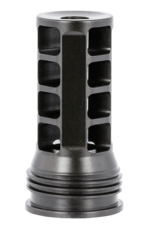 Huxwrx 1574 QD 762 Muzzle Brake Black with 5/8"-24 tpi Threads 2.30" OAL & 1.20" Diameter for 30 Cal AR-Platform