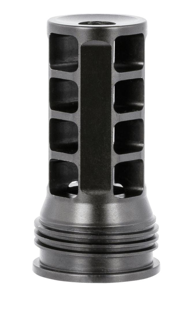 Huxwrx 1574 QD 762 Muzzle Brake Black with 5/8"-24 tpi Threads 2.30" OAL & 1.20" Diameter for 30 Cal AR-Platform
