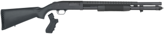 Mossberg 50694 590 Persuader 12 Gauge 8+1 3" 20" Cylinder Bore Heat-Shield Barrel  Matte Blued Metal Finish  Drilled & Tapped Receiver  Synthetic Stock Includes Cruiser-Style Pistol Grip Conversion Kit