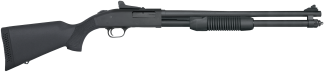 Mossberg 50699 590 Persuader 20 Gauge 8+1 3" 20" Cylinder Bore Barrel Matte Blued Metal Finish Drilled & Tapped Receiver Ghost Ring Sight Synthetic Stock