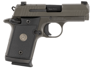 Sig Sauer 938M9LEGION P938 Legion *MA Compliant Micro-Compact Frame 9mm Luger 7+1  3" Black Carbon Steel Barrel  Legion Gray Cerakote Serrated Stainless Steel Slide  Legion Gray Cerakote Aluminum Frame w/Beavertail  Brown G10 w/Legion Medallion Grip  Ambi