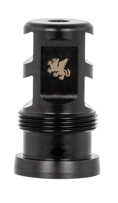 Griffin Armament TMPB22C1228 Paladin 2 Port Taper Mount 22 Cal 1/2"-28 tpi 1.88" 17-4 Stainless Steel Black Melonite QPQ