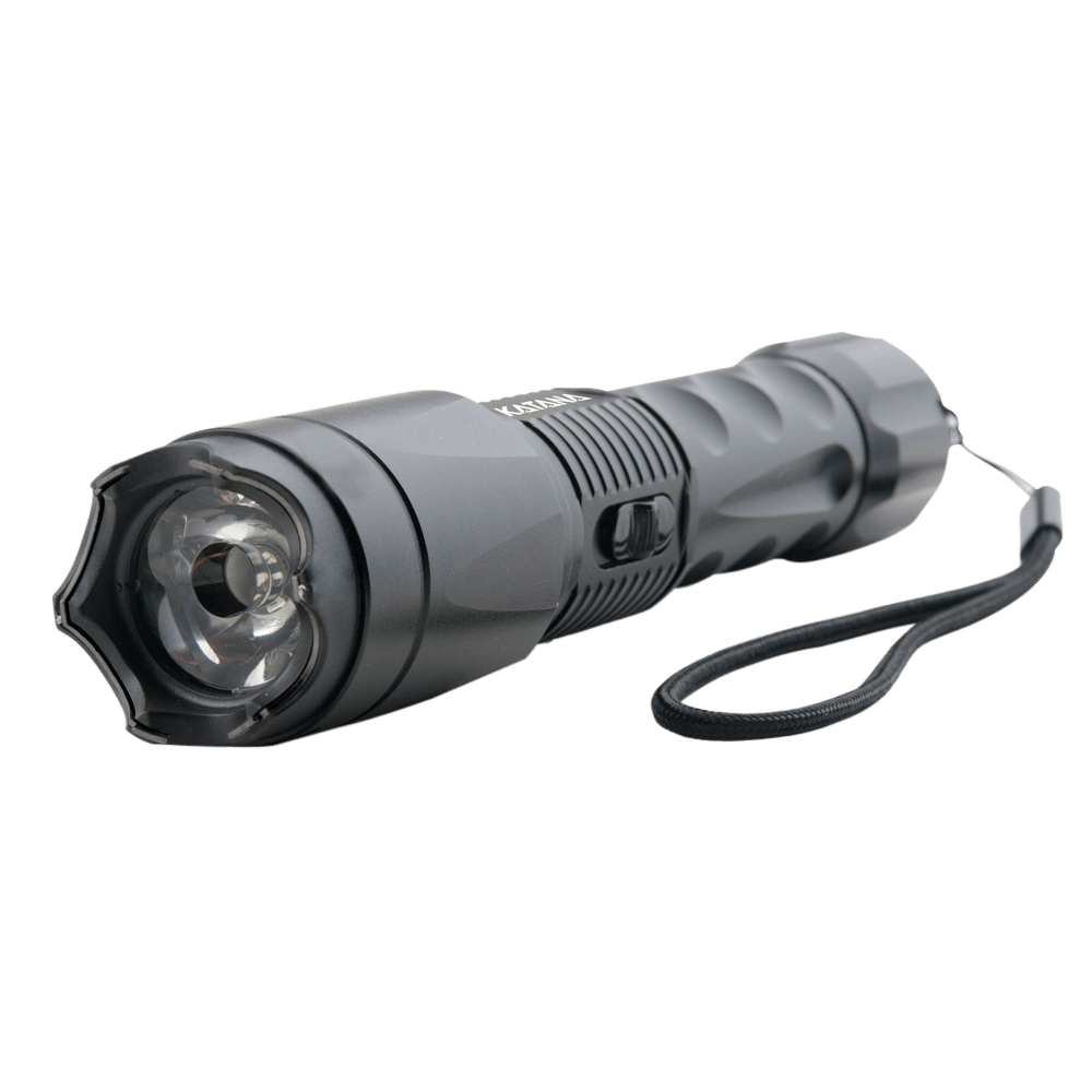 Guard Dog SGGDK400HV Katana Stun Gun/Flashlight Black Aluminum White 400 Lumens Cree LED 400 yds Range