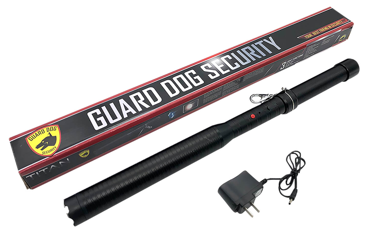 Guard Dog BTSG-GDTI Titan Baton 7 500 000 Stun Gun with Light Black Aluminum - Image 3