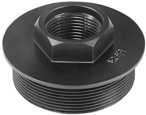 Yankee Hill 214536 HUB Direct Thread Mount 1/2"-36 tpi 17-4 Stainless Steel Black Melonite QPQ