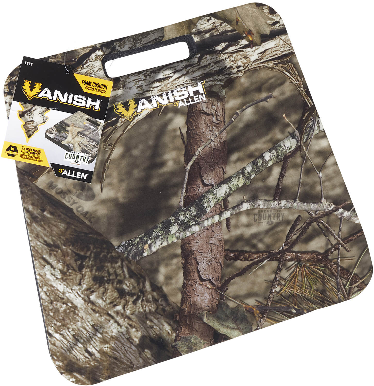 Vanish 5832 Seat Cushion Mossy Oak Break-Up Country Foam 14" x 13" x 1" - Image 3